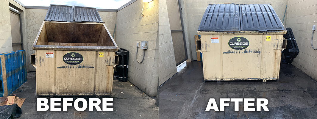 Before and After Dumpsters